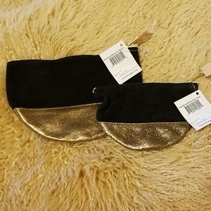 Sseko Medium and Small Half Moon Clutch